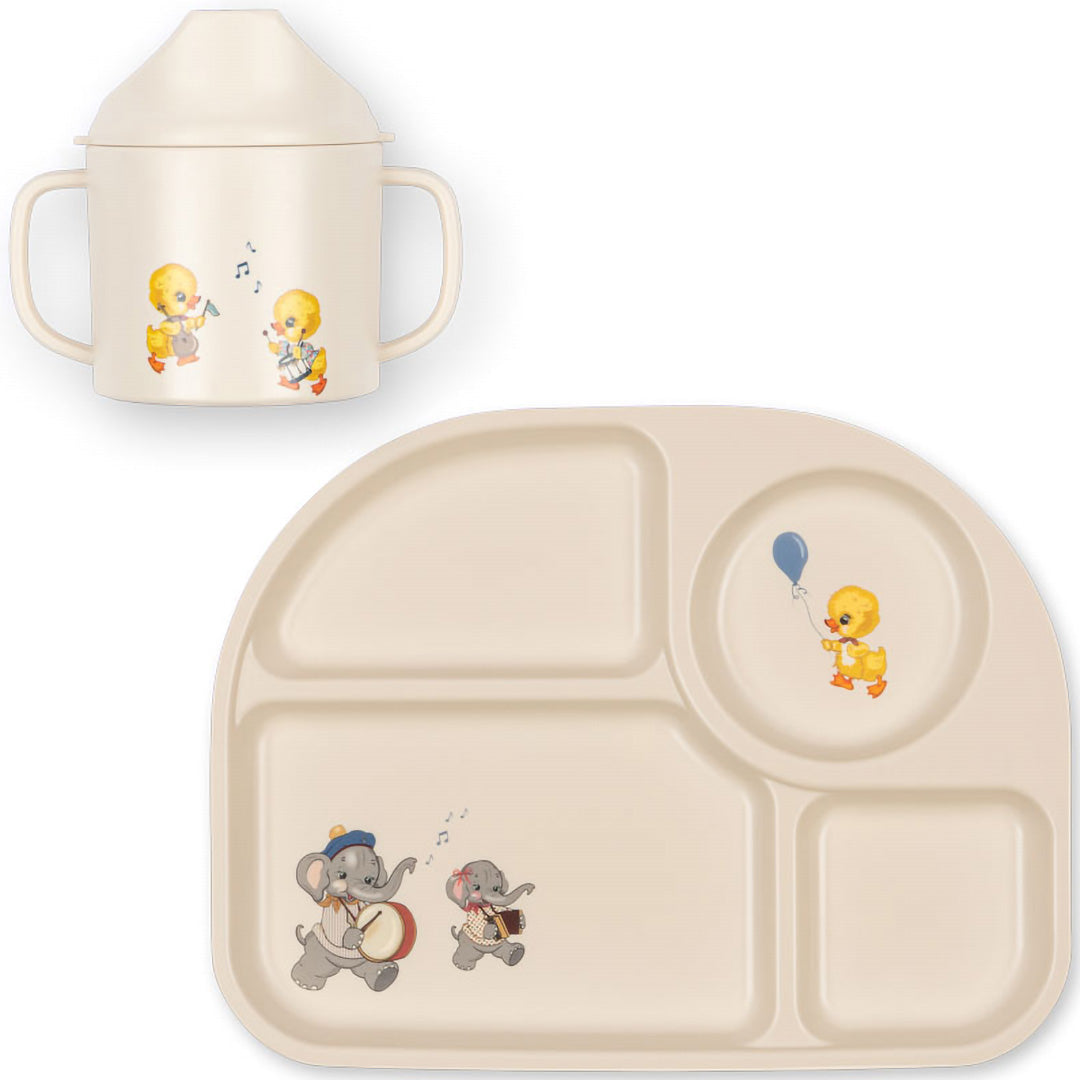 konges sløjd kinderservies - music parade - 2-delig | KS105017 | 1