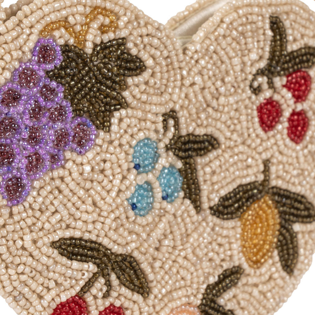 konges sløjd kindertas beaded heart - vitamins | KS104220-VITAMINS | 3