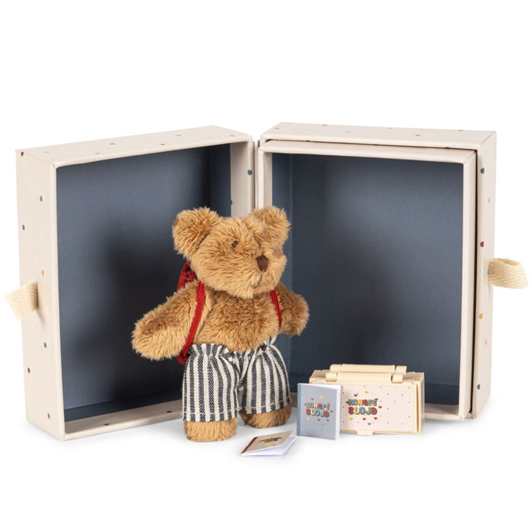konges sløjd knuffelbeer tiny teddy - back to school - 11 cm | KS105554 | 3