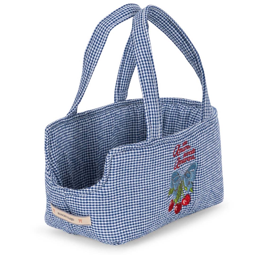 konges sløjd knuffelpuppy met draagtas - lulu - 21 cm | KS104354 | 4
