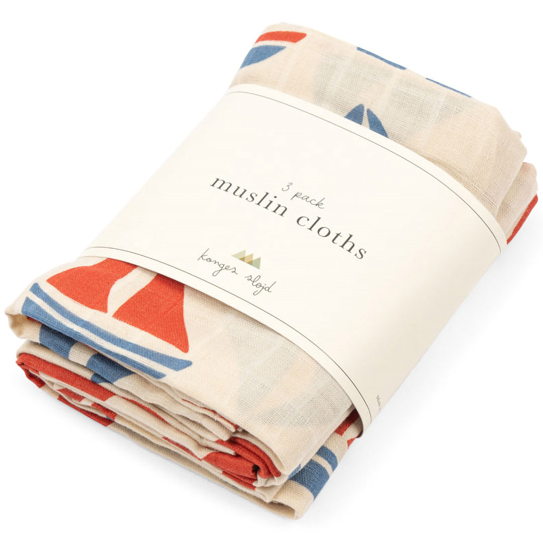 konges sløjd mousseline doek - ahoy - 3st | KS104610 | 2