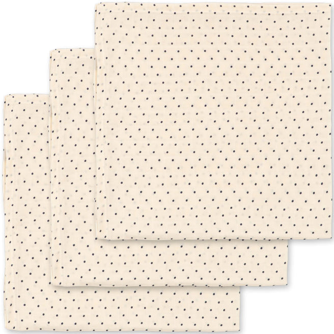 konges sløjd mousseline doek - estate dot - 3st | KS104610 | 1