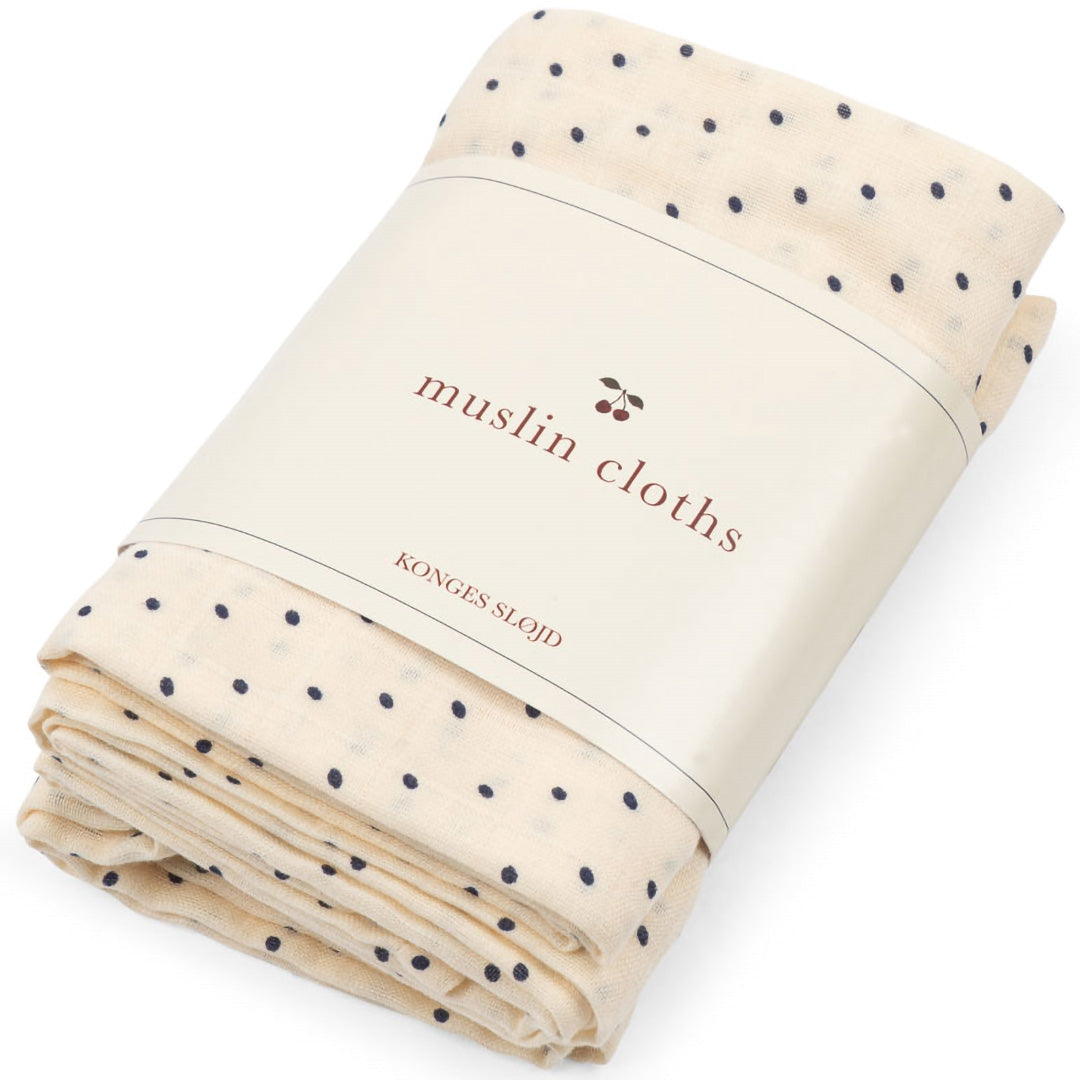 konges sløjd mousseline doek - estate dot - 3st | KS104610 | 2