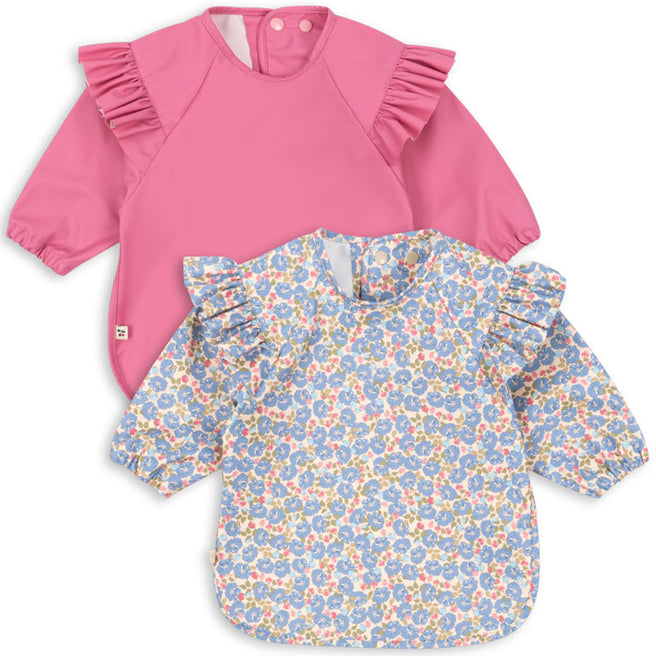 konges sløjd mouwslabben fleur rosier chateau rose - 6-12m - 2st | KS103633-6-12M | 0