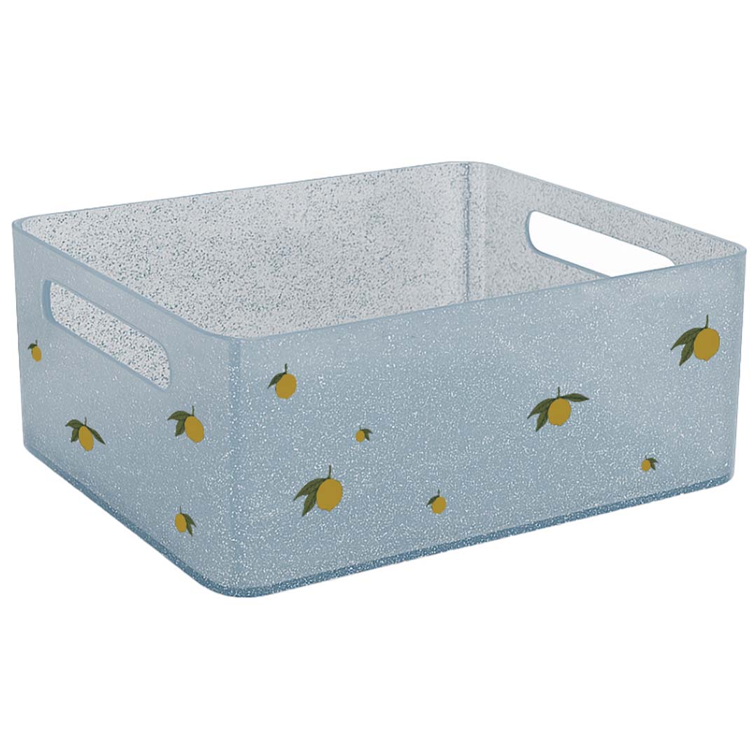 konges sløjd opbergkrat glitter - sparkling blue - 2st | KS104843 | 1