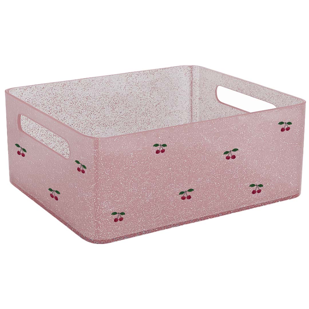 konges sløjd opbergkrat glitter - sparkling blush - 2st | KS104843 | 1