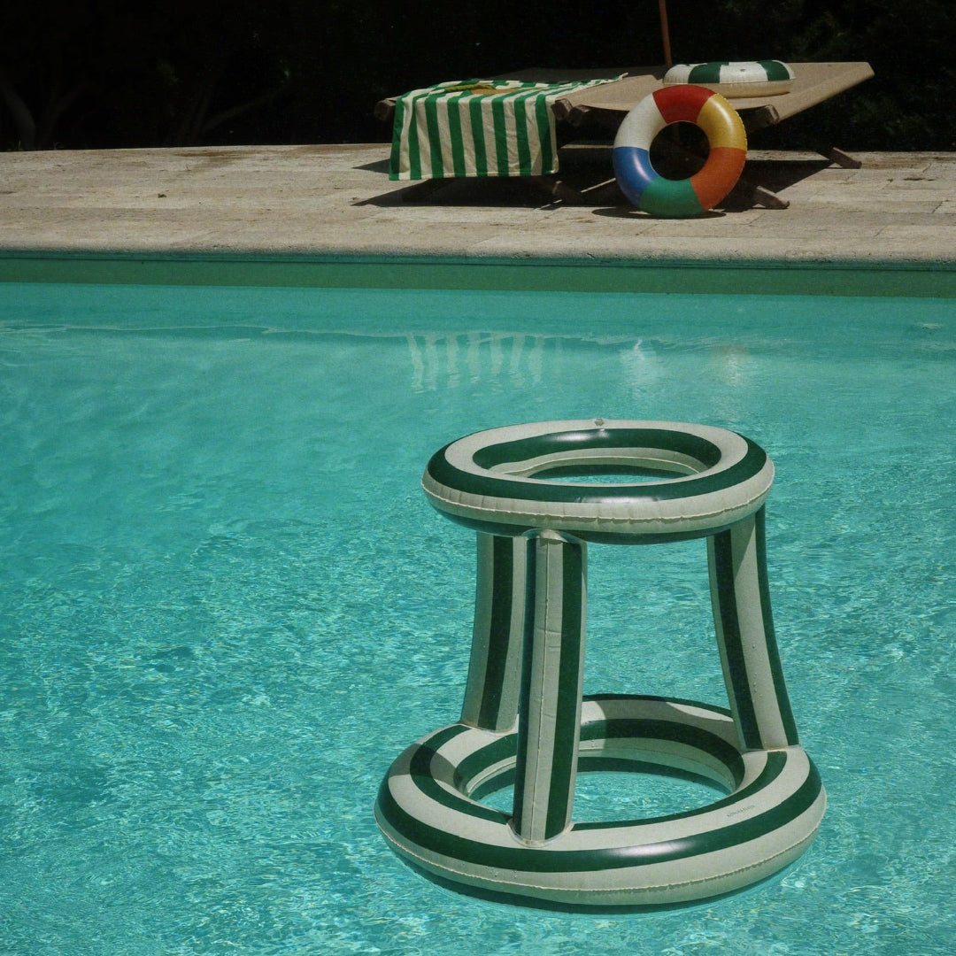 konges sløjd opblaasbare basketbalring - green stripe | KS104850-GREEN-STRIPE | 3