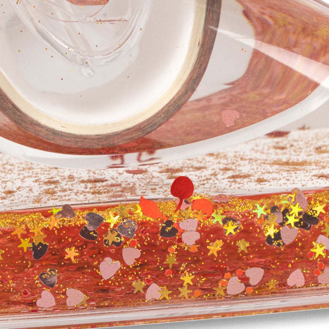 konges sløjd plakbandhouder met glitters - rood | KS103983-RED | 3