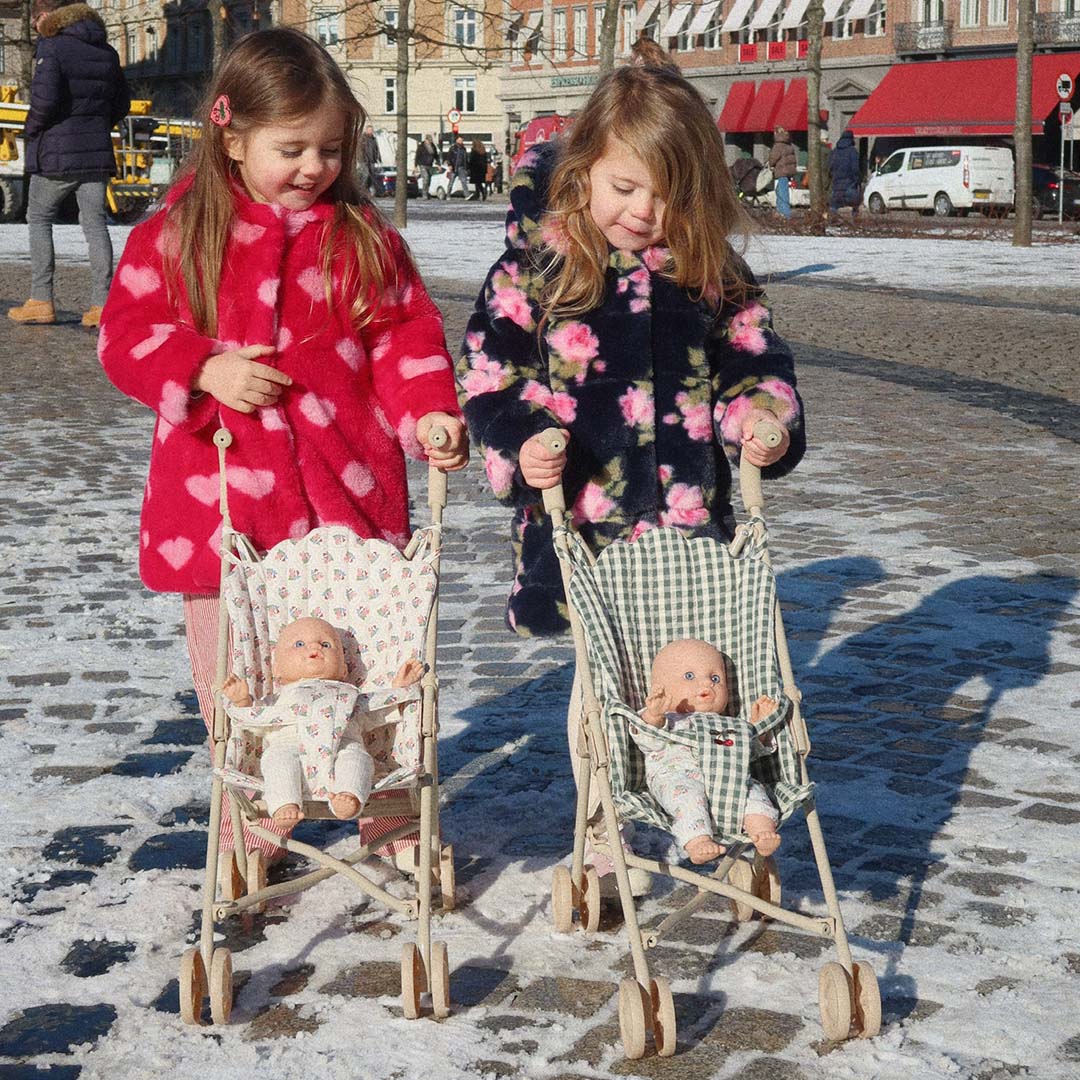 konges sløjd poppenbuggy - smoke pine check | KS104250 | 1