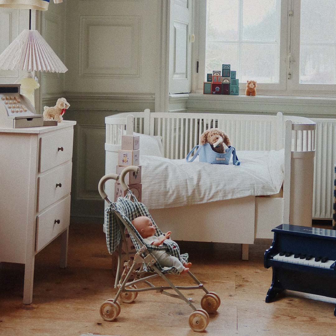 konges sløjd poppenbuggy - smoke pine check | KS104250 | 5