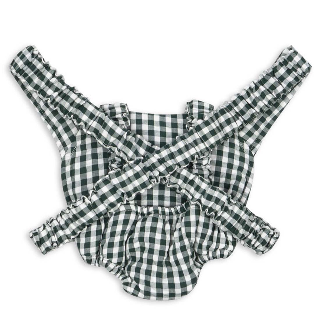 konges sløjd poppendraagzak - green check | KS104281 | 1