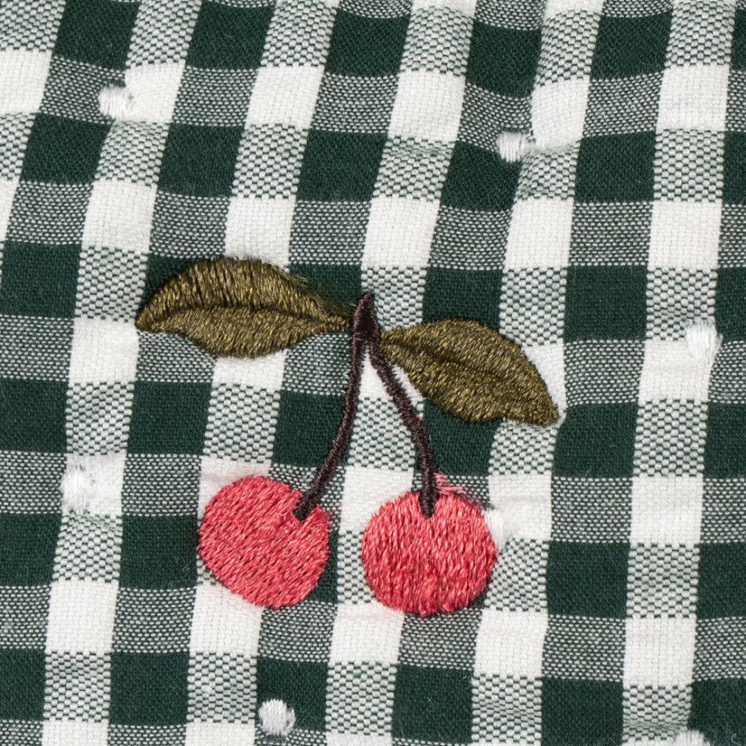 konges sløjd poppenluiertas - green check | KS104277 | 3
