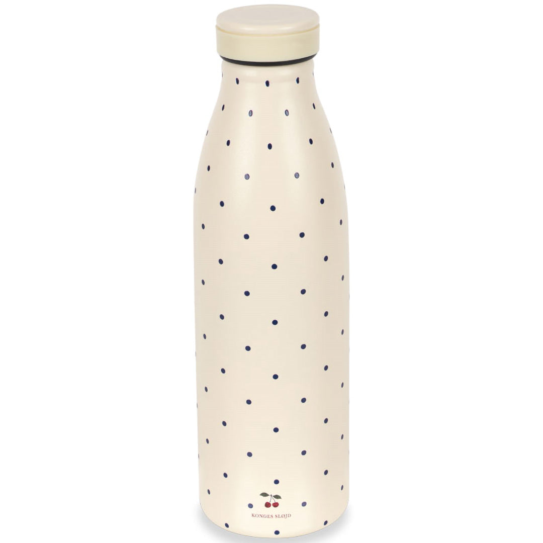 konges sløjd rvs thermosfles - navy dots - 500 ml | KS105100 | 1