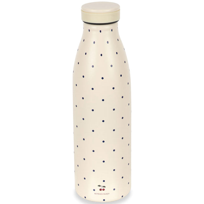 konges sløjd rvs thermosfles - navy dots - 500 ml | KS105100 | 1