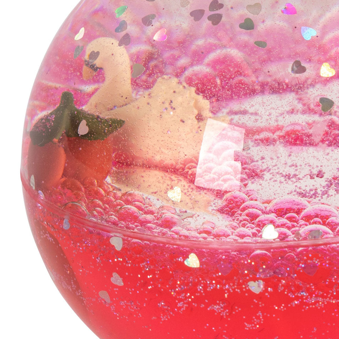 konges sløjd sensorische bal met glitters - cherry | KS103825-CHERRY | 1