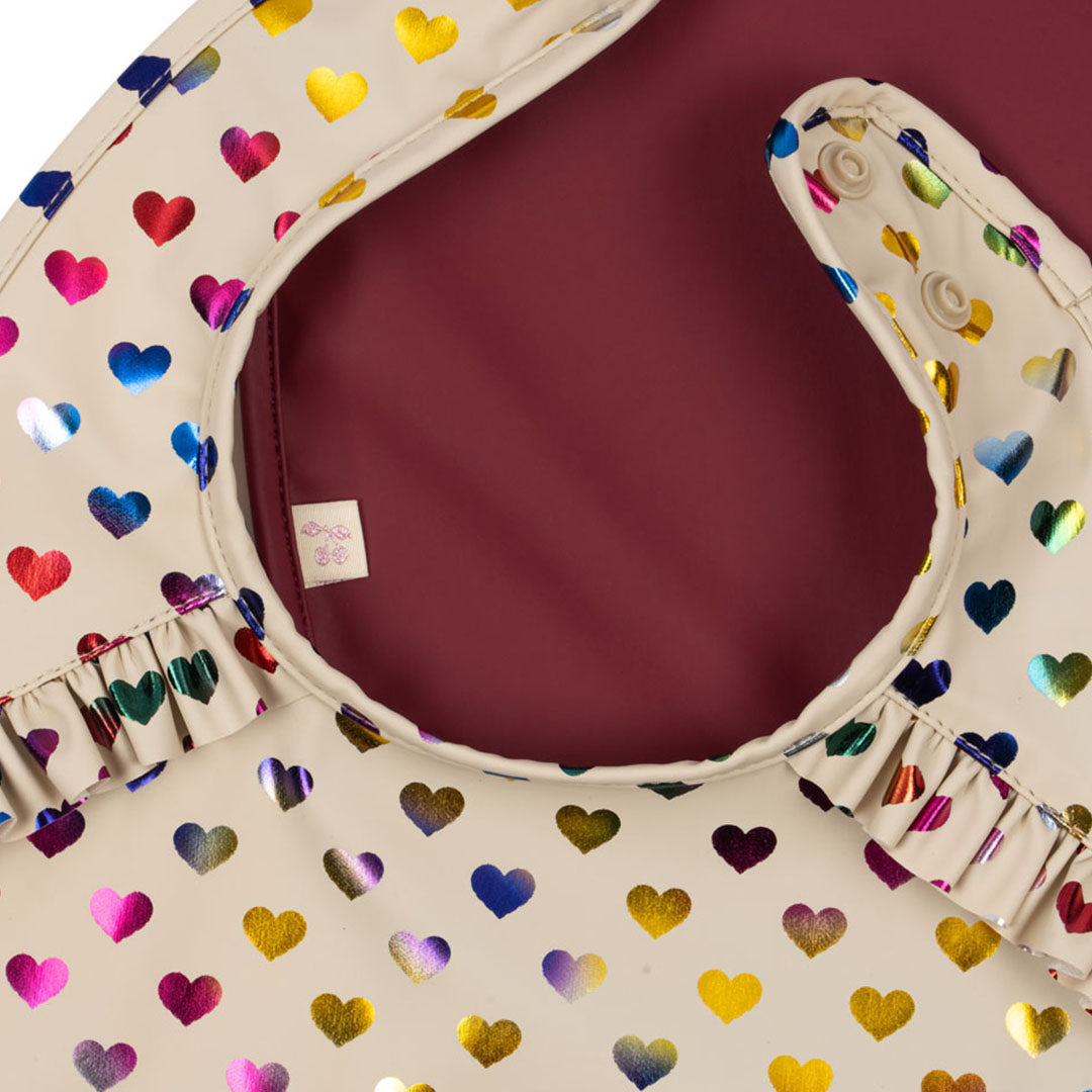 konges sløjd slabbetjes - coeur glitter sangria - 2st | KS103639 | 1