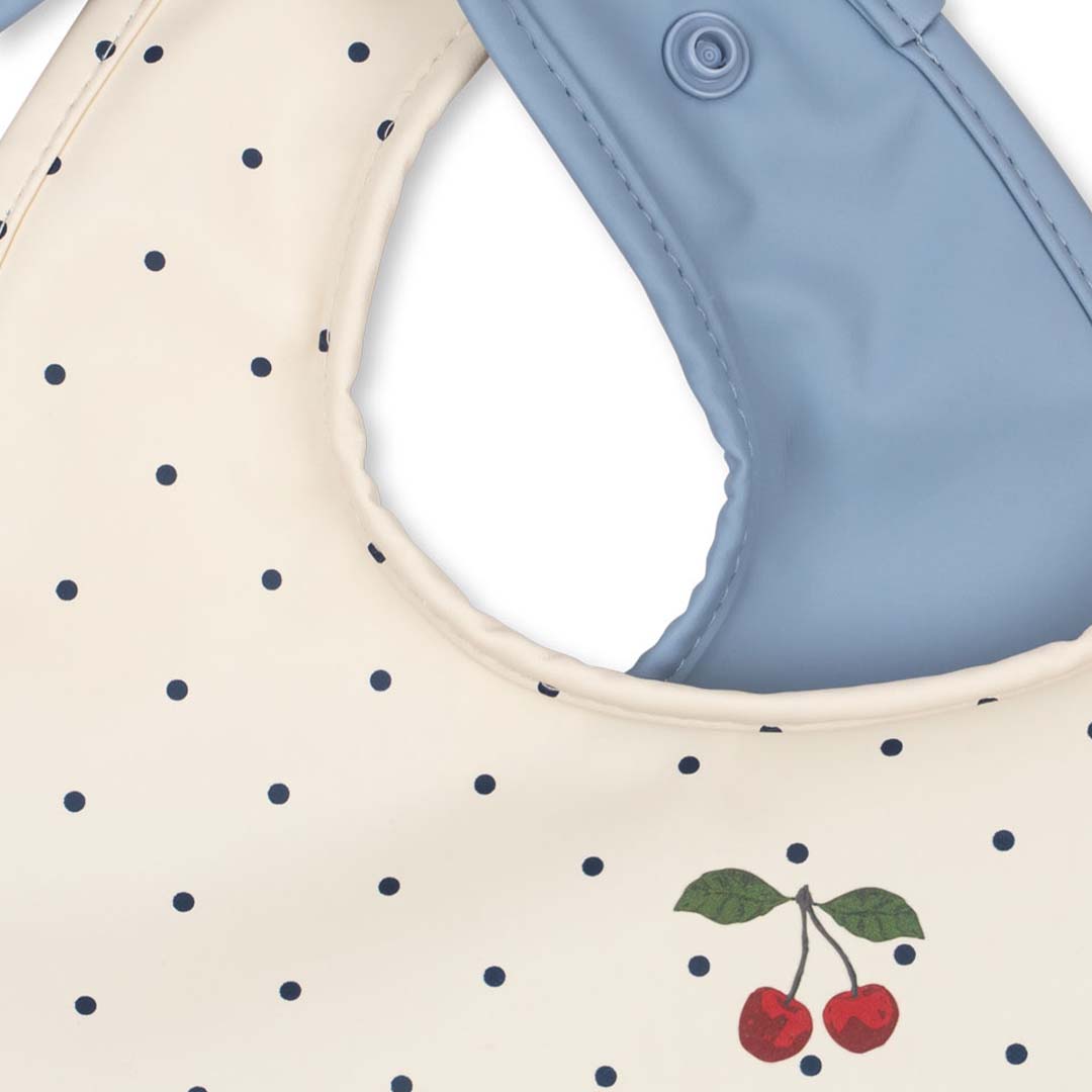 konges sløjd slabbetjes - navy dot - rain washed - 2st | KS104582 | 2