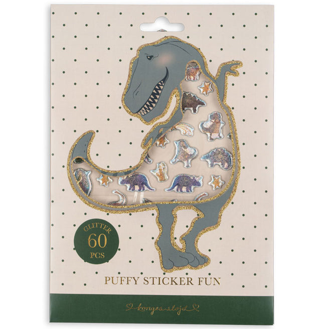konges sløjd stickers puffy - dino - 60st | KS105043-DINO | 1