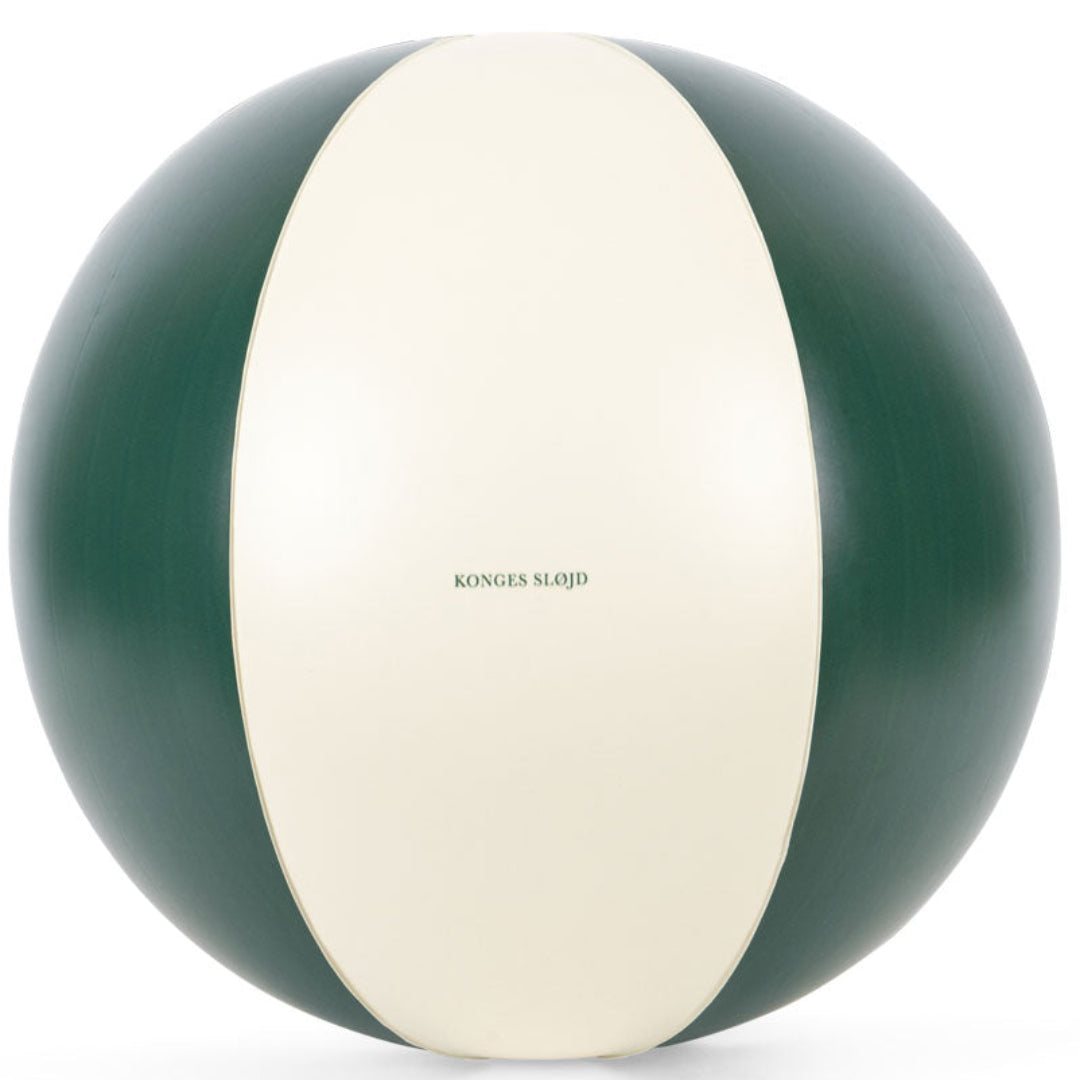 konges sløjd strandbal - green stripe - Ø40 cm | KS104681-GREEN-STRIPE | 2