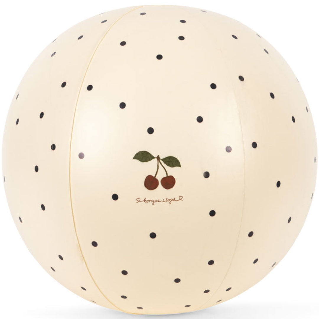 konges sløjd strandbal - navy dots - Ø40 cm | KS104681-NAVY-DOTS | 1