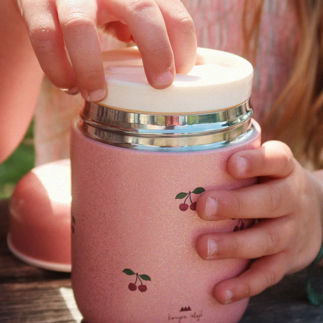konges sløjd thermos voedselpot - cherry glitter | KS104845 | 3