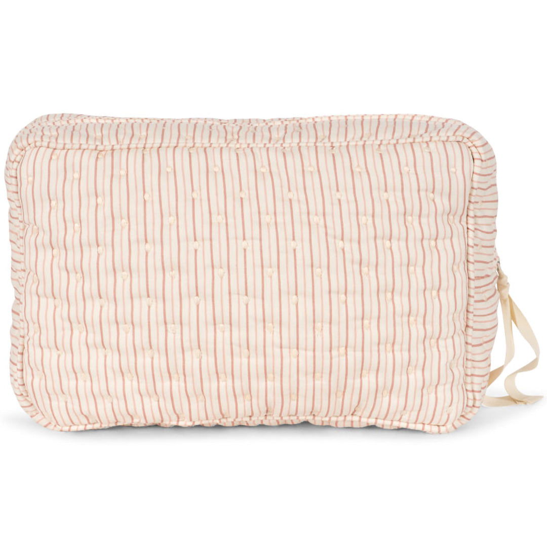 konges sløjd toilettas quilted - stripie petite rose - big | KS104700 | 2