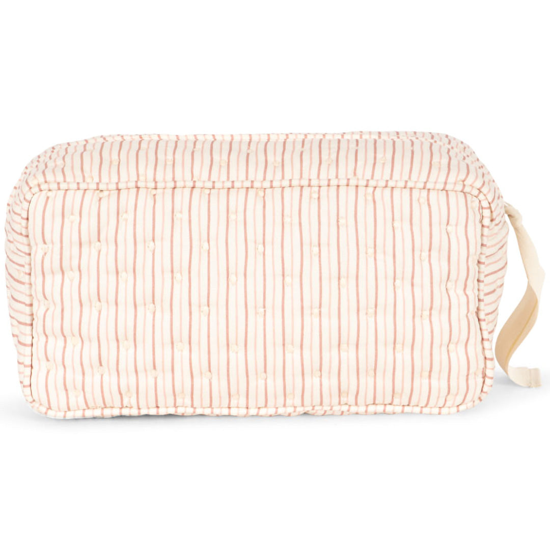 konges sløjd toilettas quilted - stripie petite rose - small | KS105082 | 2