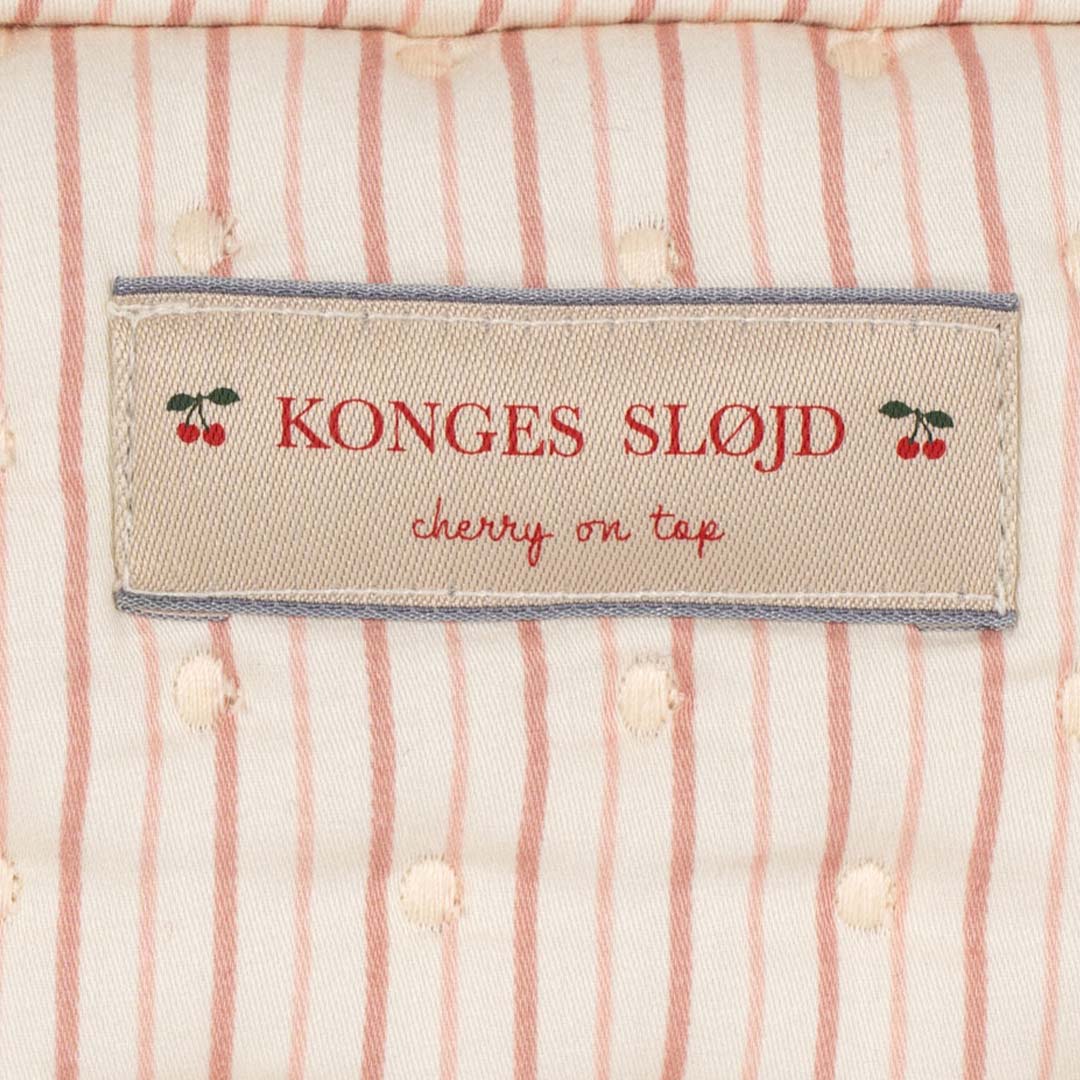 konges sløjd toilettas quilted - stripie petite rose - small | KS105082 | 3