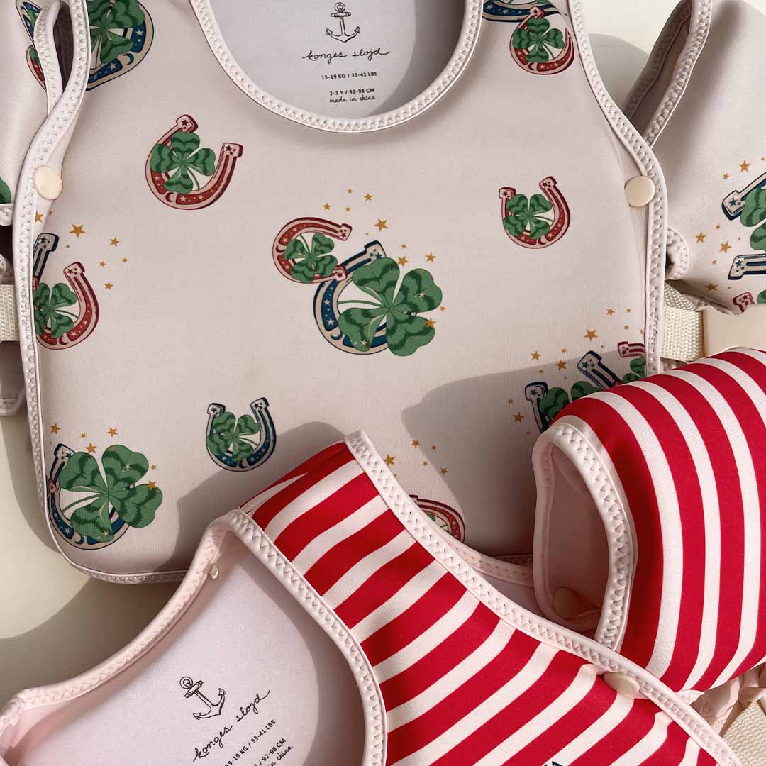 konges sløjd zwemvest met bandjes - wish me luck - 1-2 jaar | KS104848 | 2