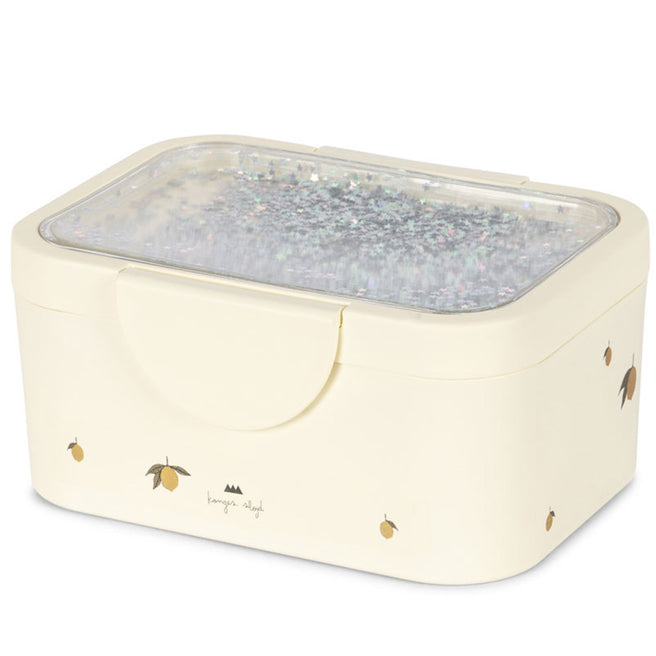 kongs sløjd broodtrommel glitter - lemon | KS103822-LEMON | 0