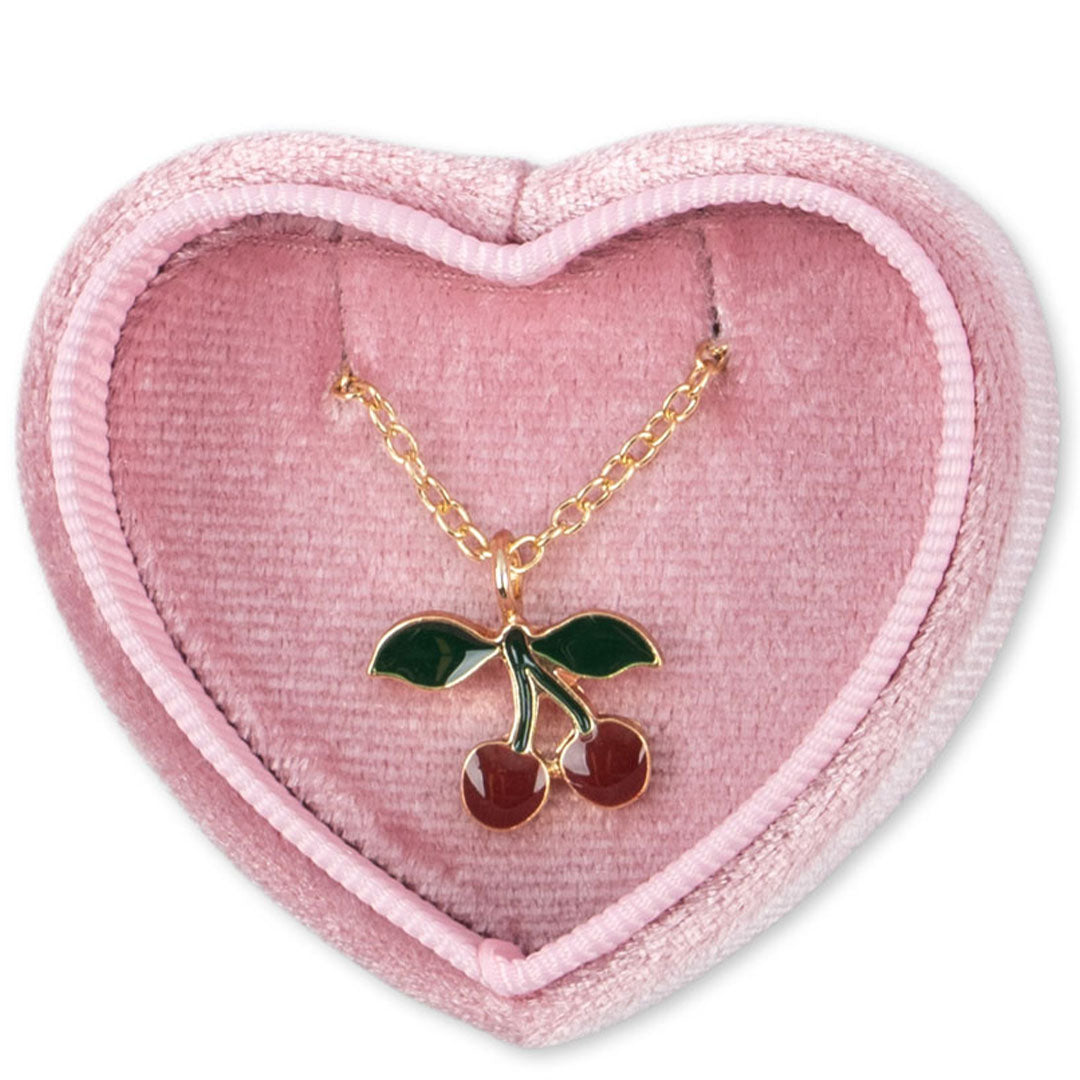 konges sløjd kettingdoosje met ketting - cherry | KS103860-CHERRY | 0