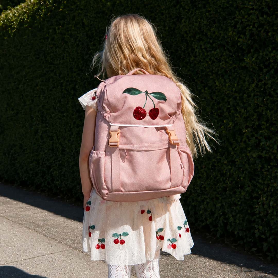 konges sløjd kleuterrugzak clover - cherry - 36 cm | KS105703-CHERRY | 3