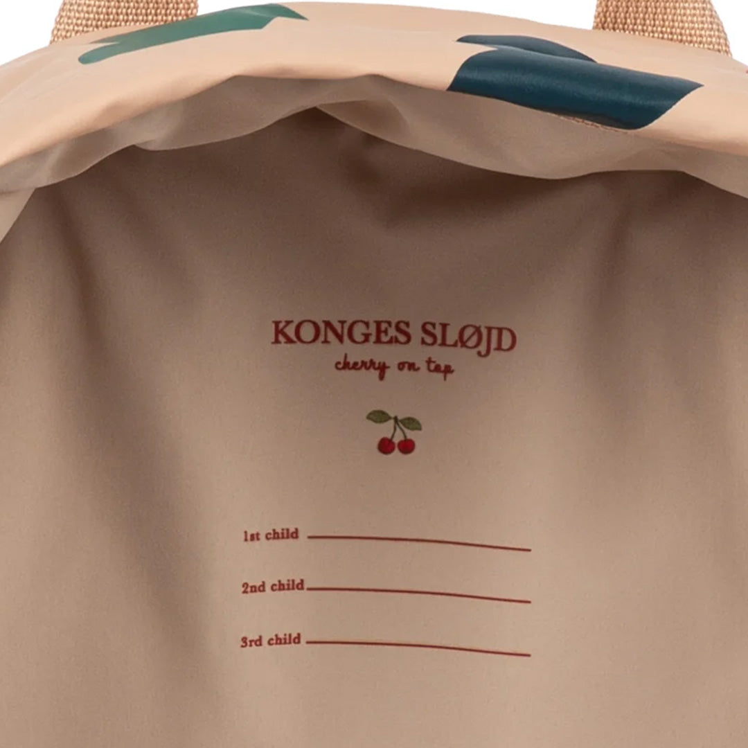konges sløjd kleuterrugzak rainy - bon coeur coloré - 34 cm