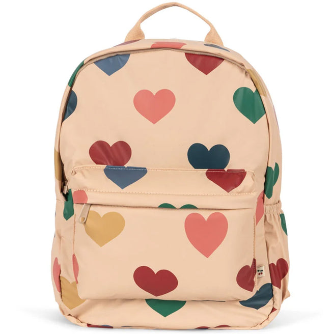 konges sløjd kleuterrugzak rainy - bon coeur coloré - 34 cm