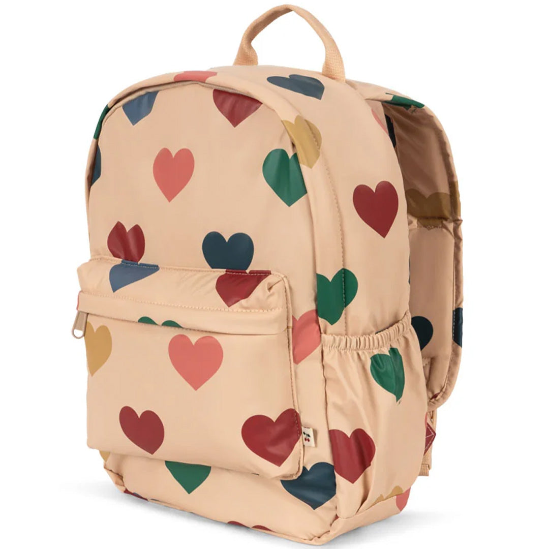 konges sløjd kleuterrugzak rainy - bon coeur coloré - 34 cm