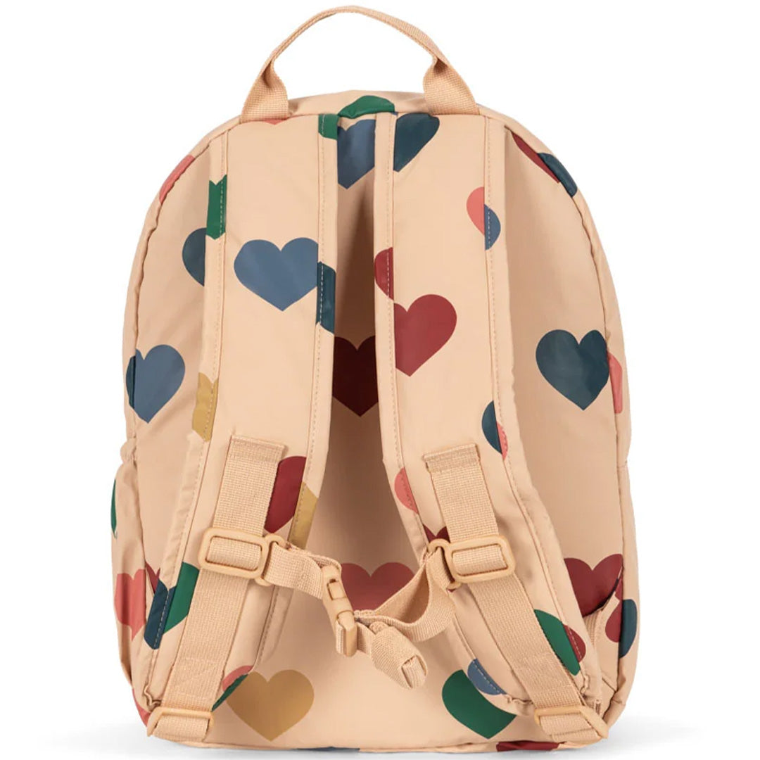 konges sløjd kleuterrugzak rainy - bon coeur coloré - 34 cm
