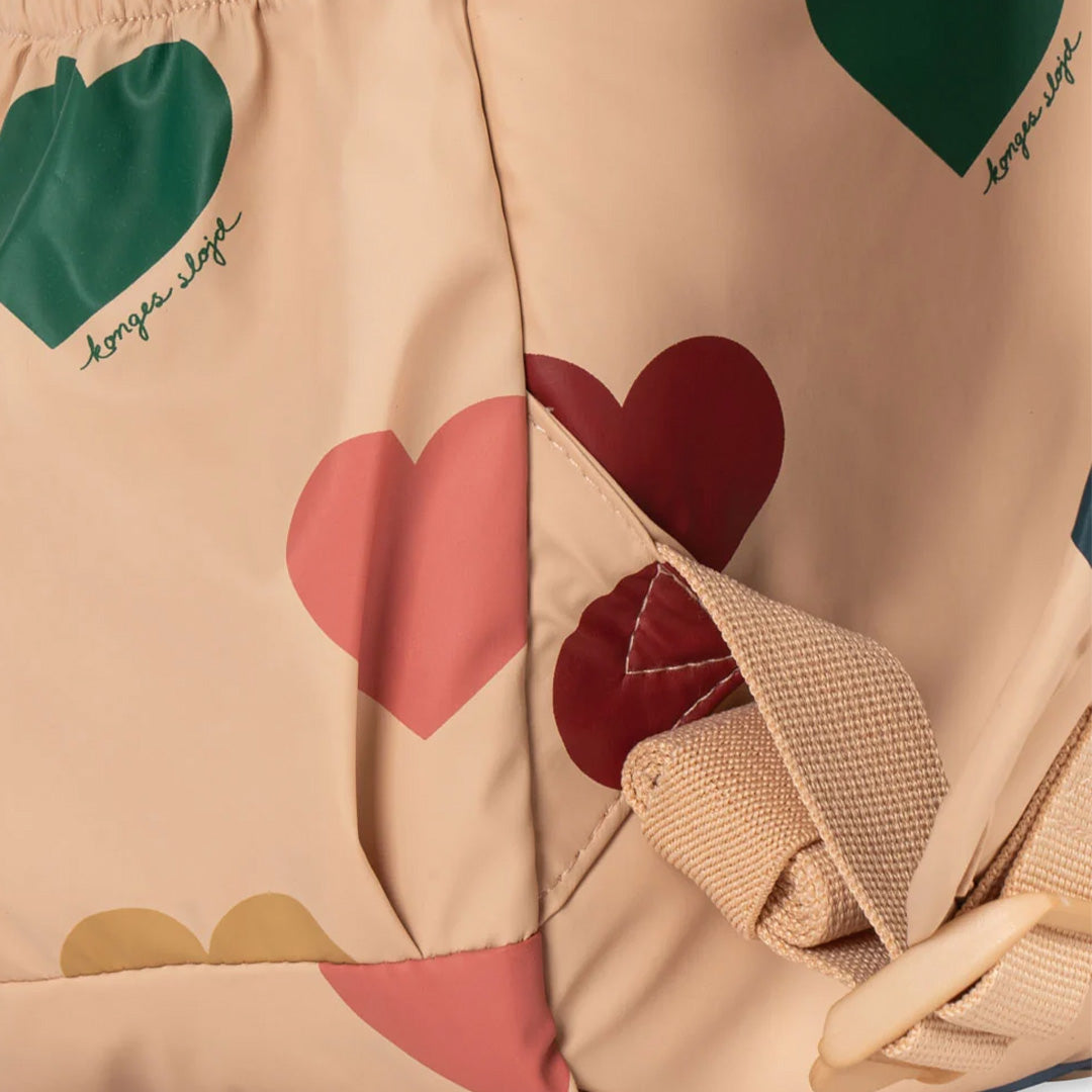 konges sløjd kleuterrugzak rainy - bon coeur coloré - 34 cm