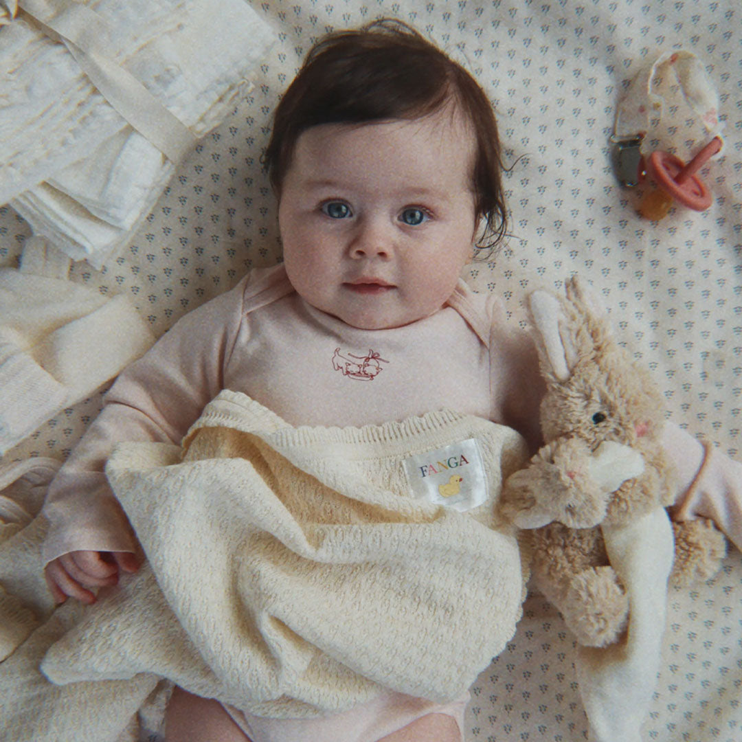 konges sløjd knuffeldoek konijn met baby - piccobino snuggle | KSFA100008 |  4