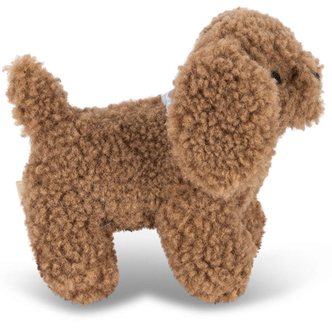 konges sløjd knuffelhond rammelaar | KS103665 | 1
