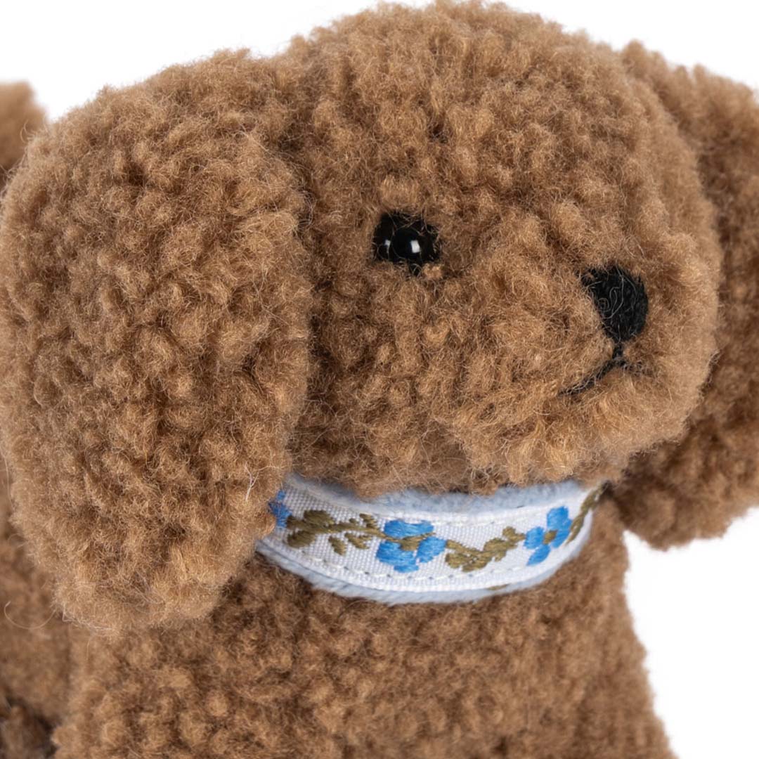 konges sløjd knuffelhond rammelaar | KS103665 | 2
