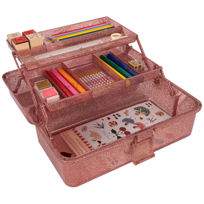 konges sløjd knutselset glitter rose - 29-delig | KS105960-S30022 | 1