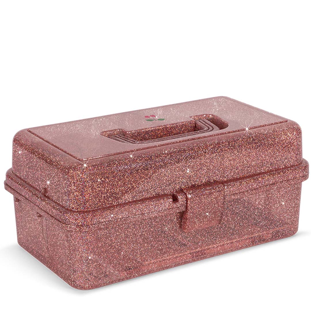 konges sløjd kunstgereedschapskist - glitter rose | KS103767-GLITTER-ROSE | 0