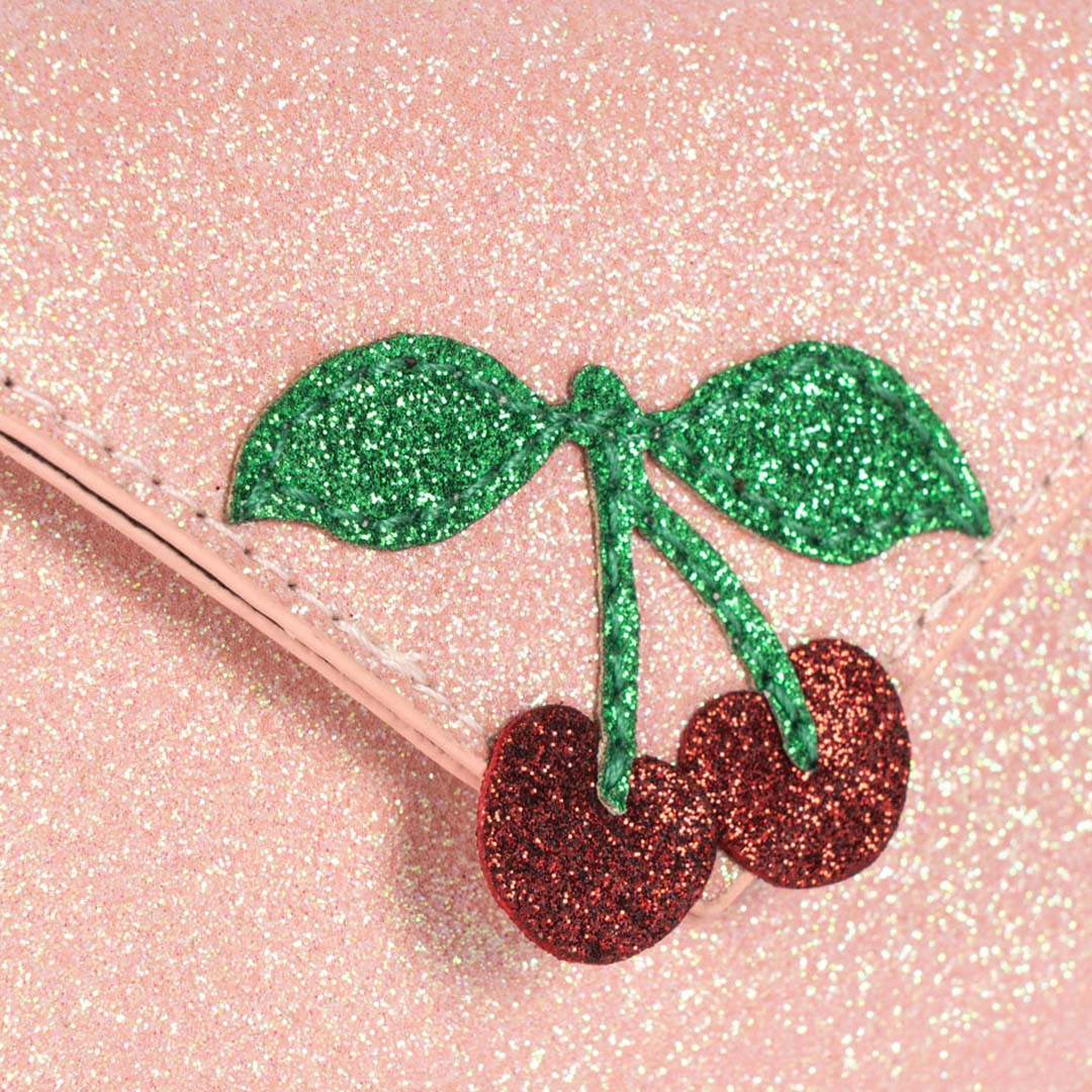 konges sløjd portemonnee liefdesbrief - pink glitter - lichtroze | KS103876  2
