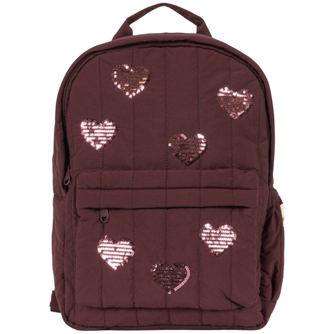 konges sløjd rugzak juno sequin - decadent chocolate - 34 cm | KS105732-S25161 |