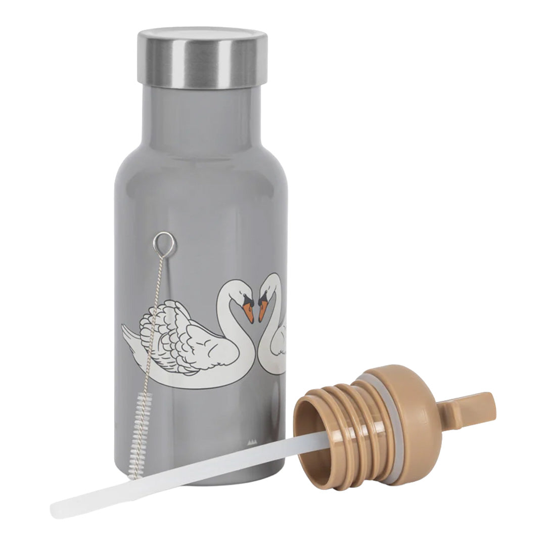 konges sløjd rvs thermosfles - swan blue - 350 ml | KS105775-SWAN-BLUE | 