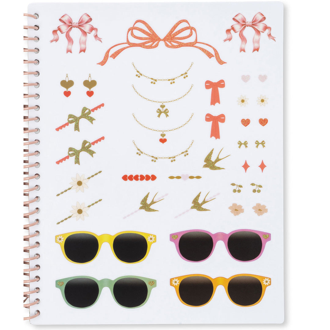 konges sløjd stickerboek - glam me up | KS102869 | 4