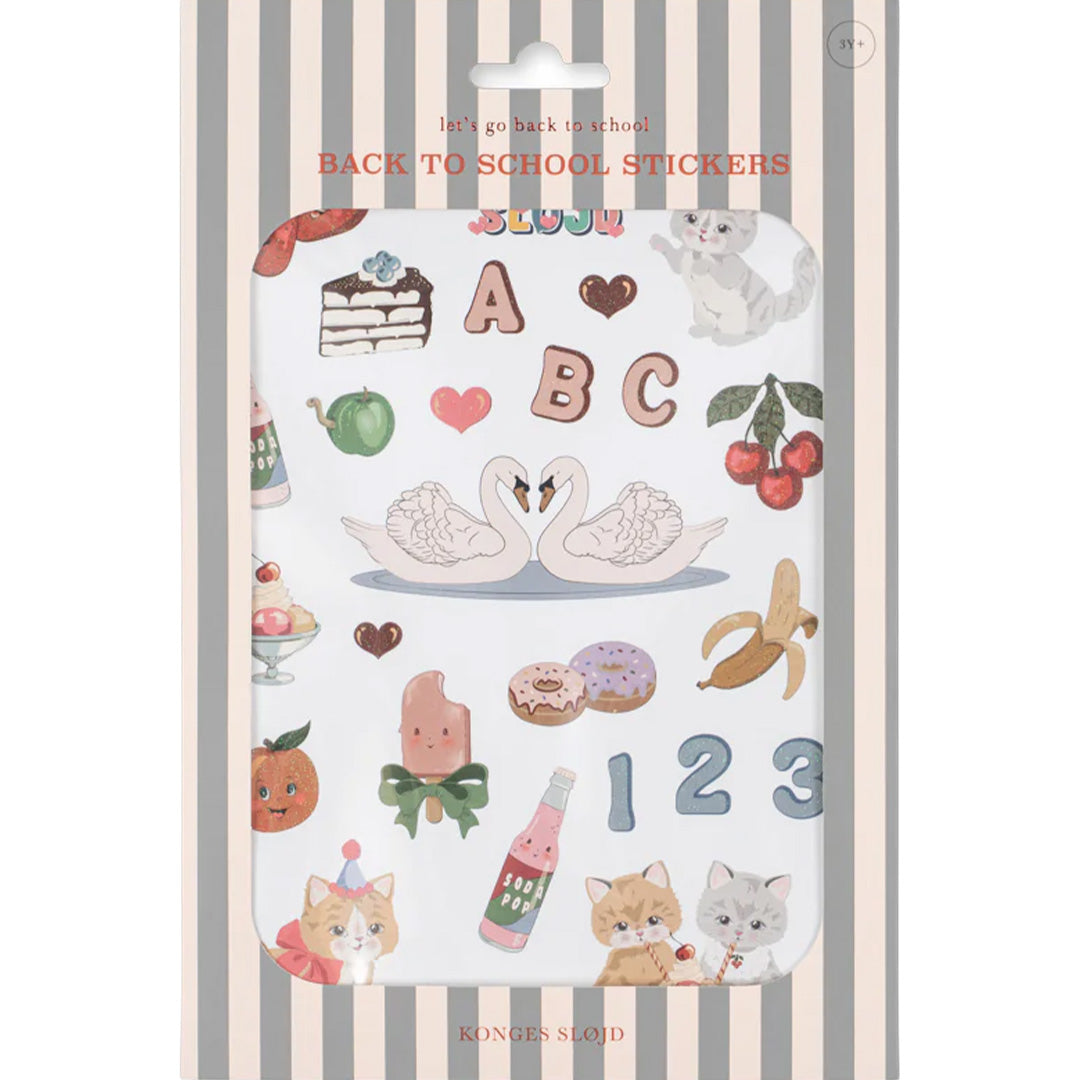 konges sløjd stickers back to school - swan | KS105693-SWAN | 