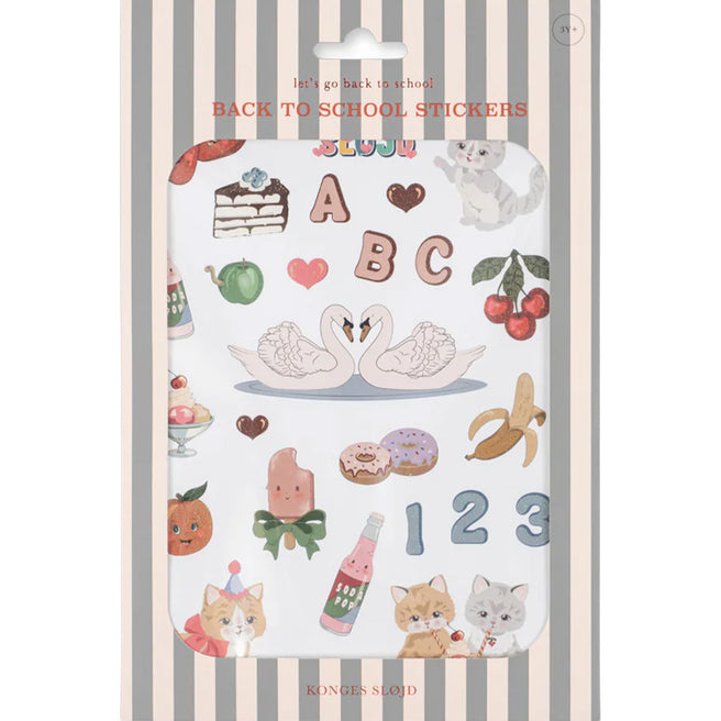 konges sløjd stickers back to school - swan | KS105693-SWAN | 
