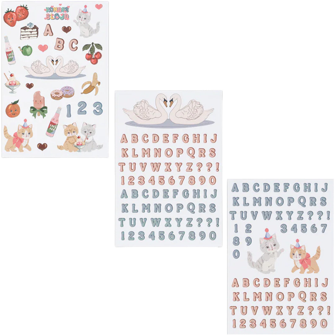 konges sløjd stickers back to school - swan | KS105693-SWAN | 2
