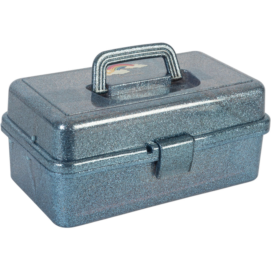 konges sløjd knutselset glitter blauw - 12-delig | KS106435-S45064 | 5